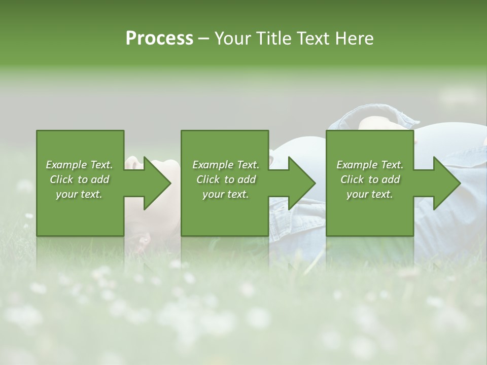 Belly New Life Grass PowerPoint Template