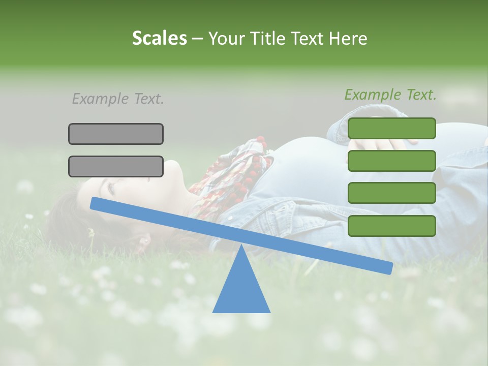 Belly New Life Grass PowerPoint Template