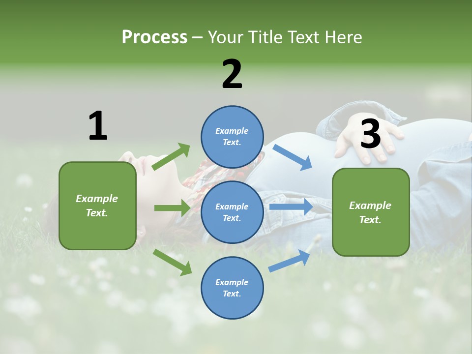 Belly New Life Grass PowerPoint Template