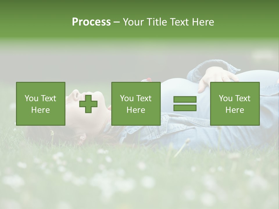 Belly New Life Grass PowerPoint Template