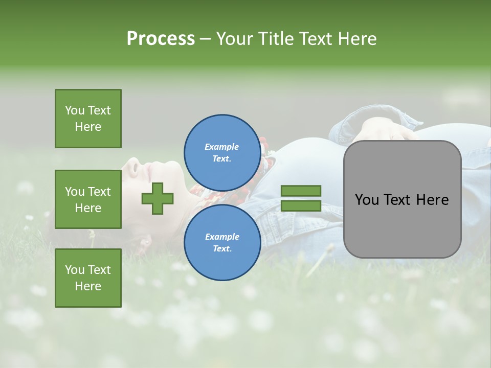 Belly New Life Grass PowerPoint Template