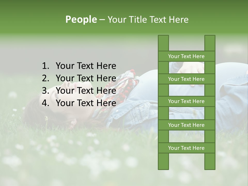 Belly New Life Grass PowerPoint Template