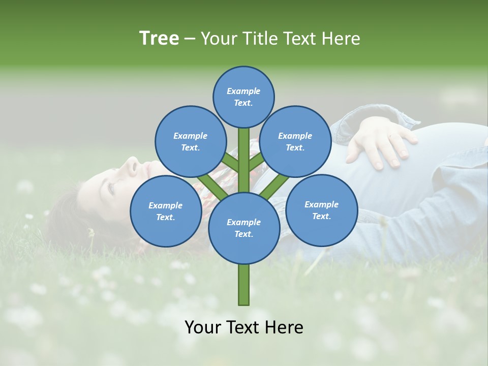 Belly New Life Grass PowerPoint Template
