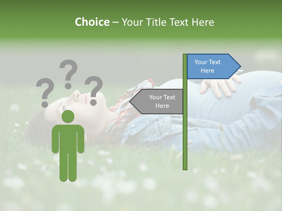 Belly New Life Grass PowerPoint Template