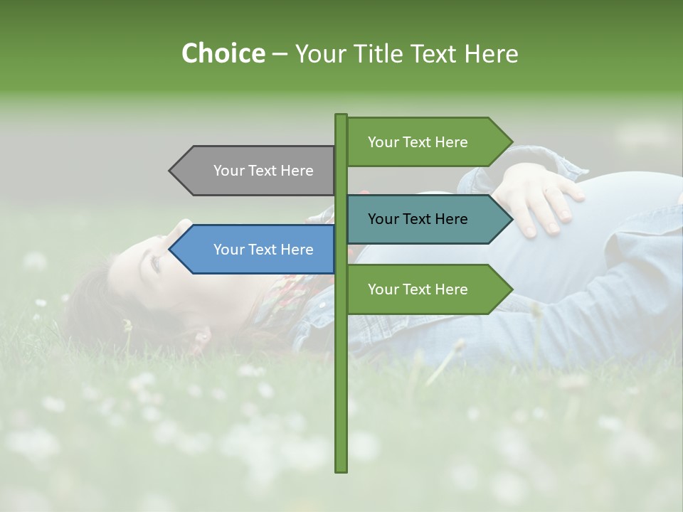 Belly New Life Grass PowerPoint Template