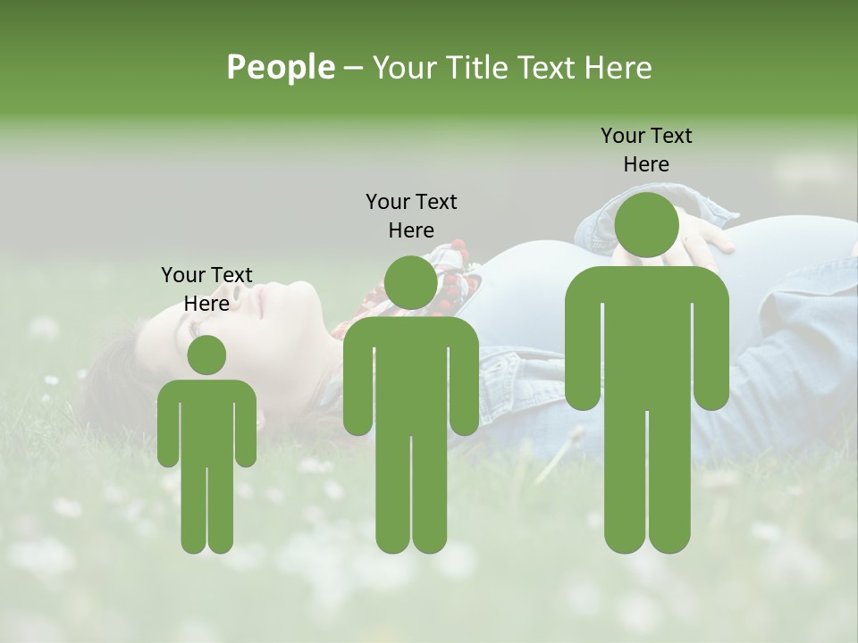 Belly New Life Grass PowerPoint Template