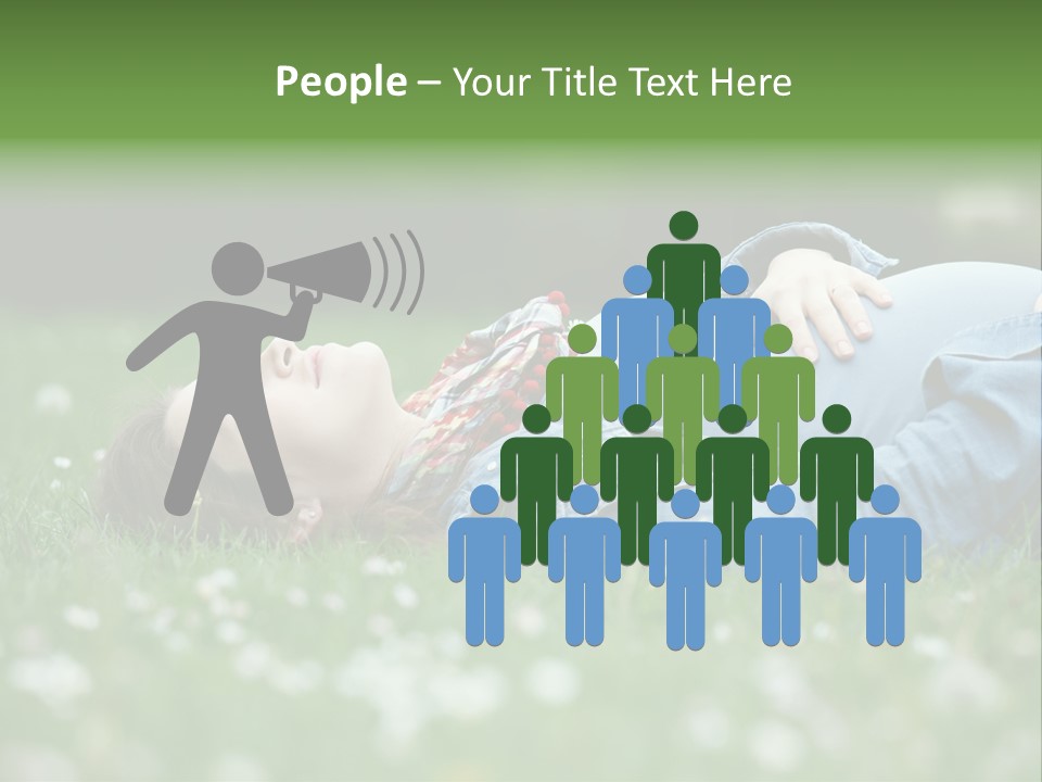 Belly New Life Grass PowerPoint Template