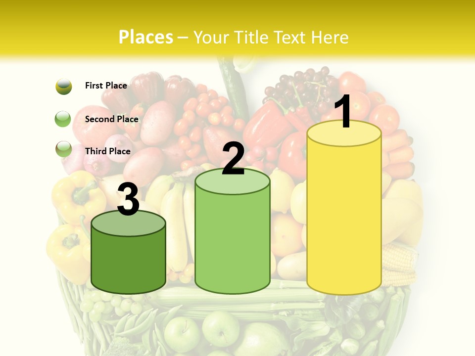 Yellow Potato Isolated PowerPoint Template