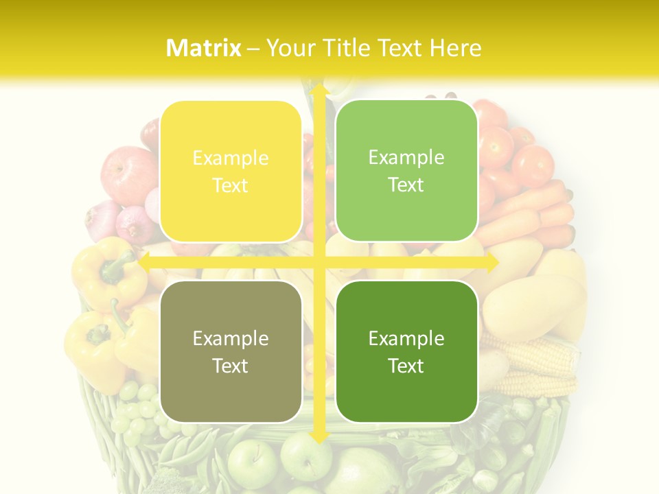 Yellow Potato Isolated PowerPoint Template