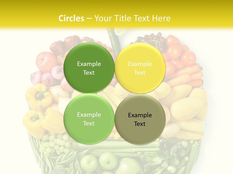 Yellow Potato Isolated PowerPoint Template