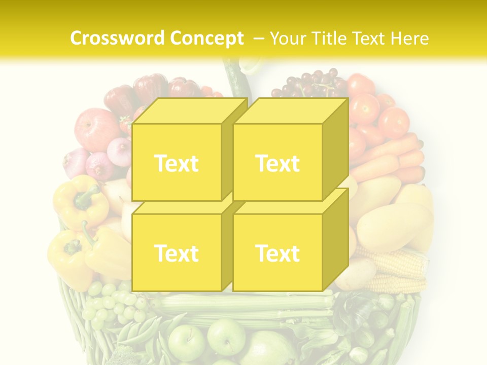 Yellow Potato Isolated PowerPoint Template