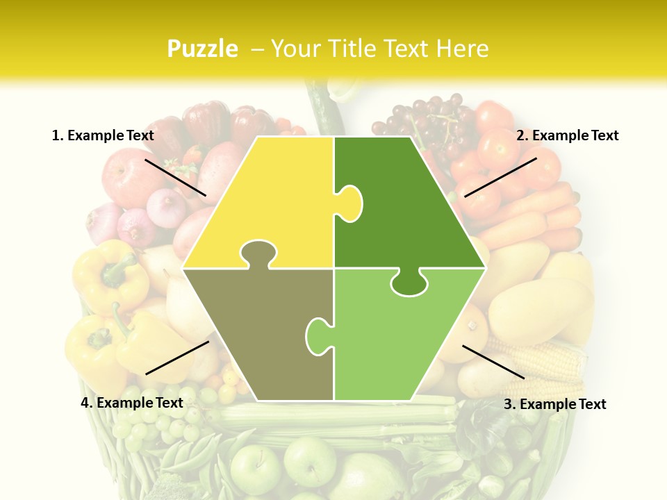 Yellow Potato Isolated PowerPoint Template