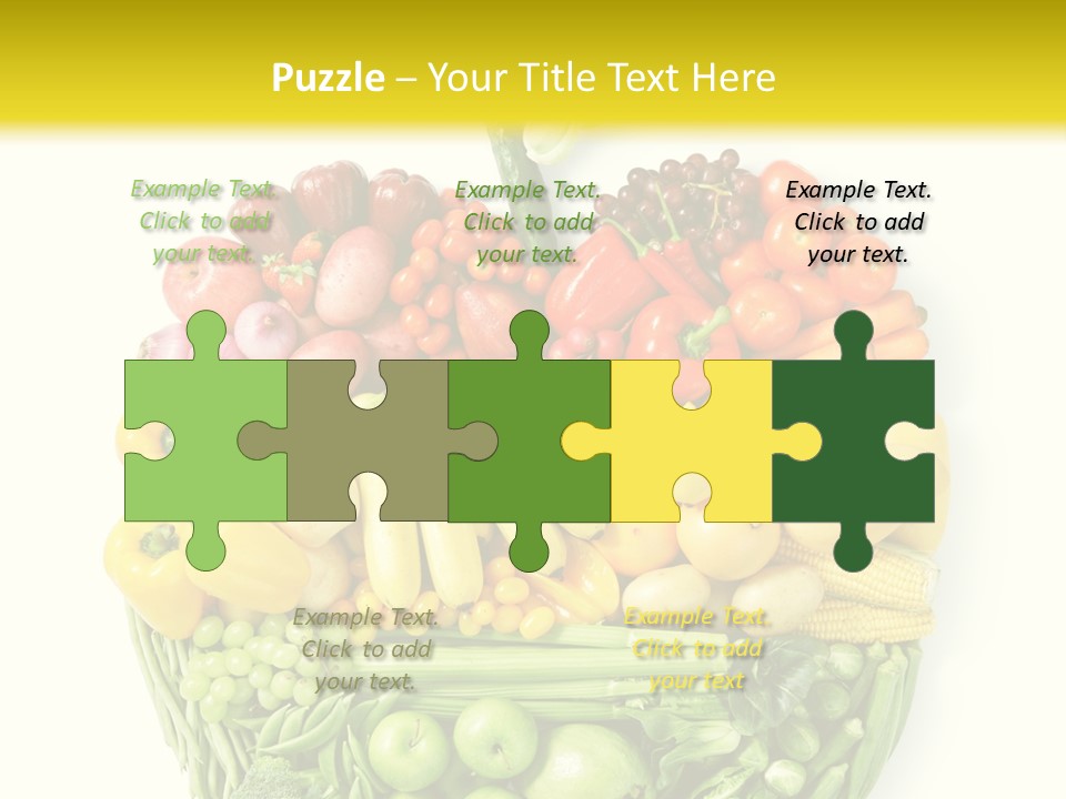 Yellow Potato Isolated PowerPoint Template