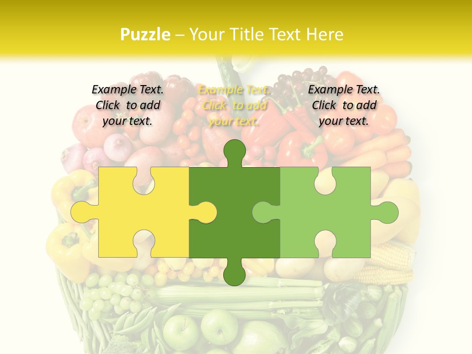 Yellow Potato Isolated PowerPoint Template