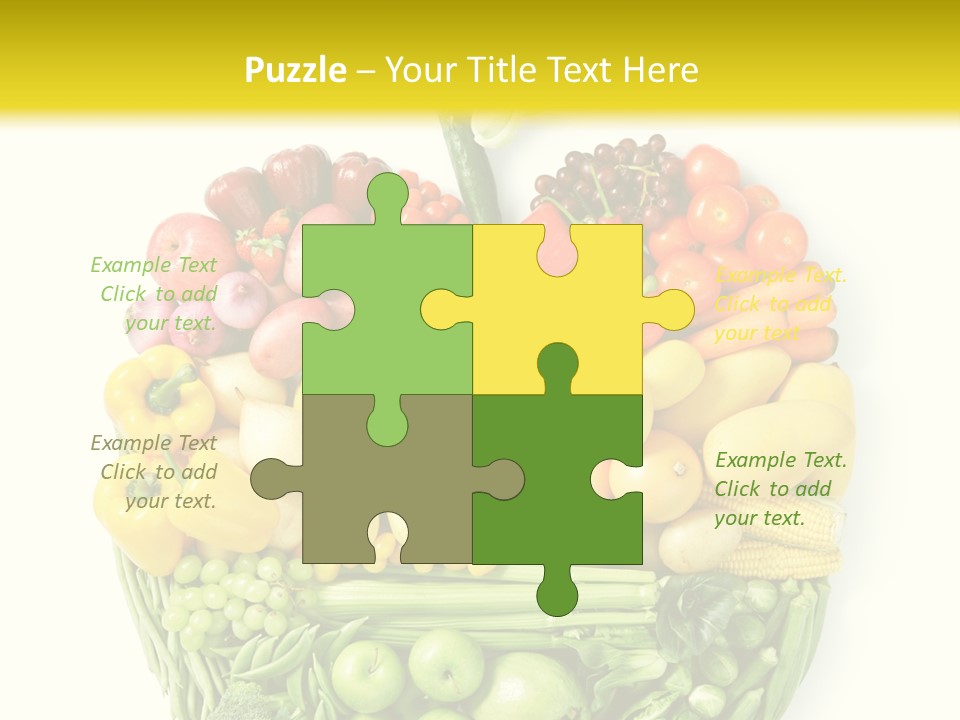 Yellow Potato Isolated PowerPoint Template