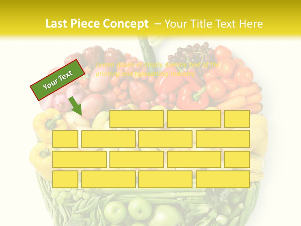 Yellow Potato Isolated PowerPoint Template