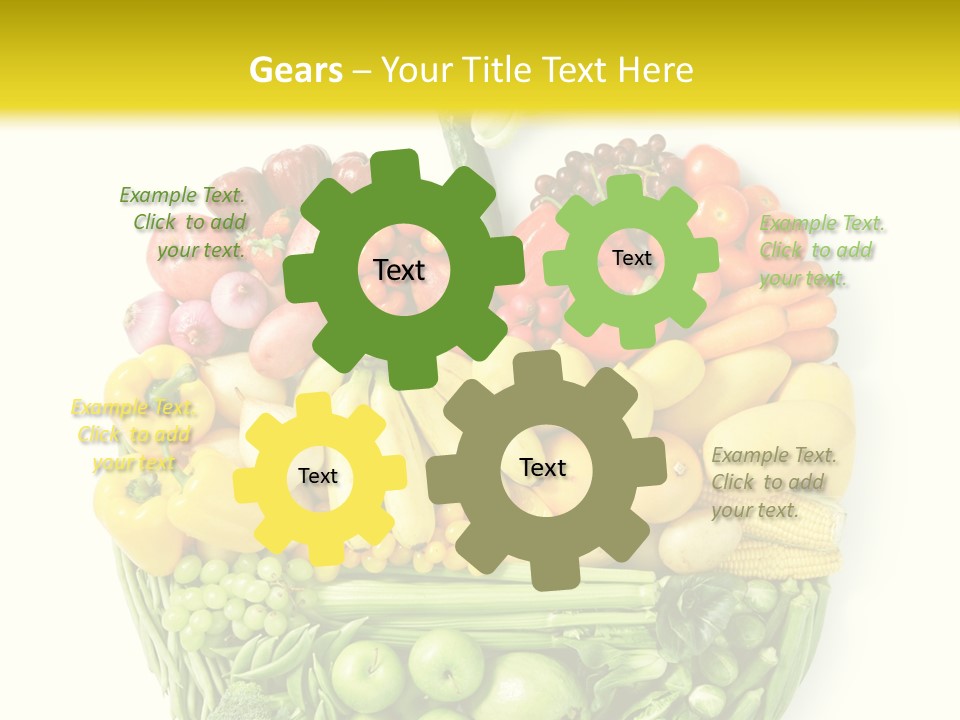 Yellow Potato Isolated PowerPoint Template