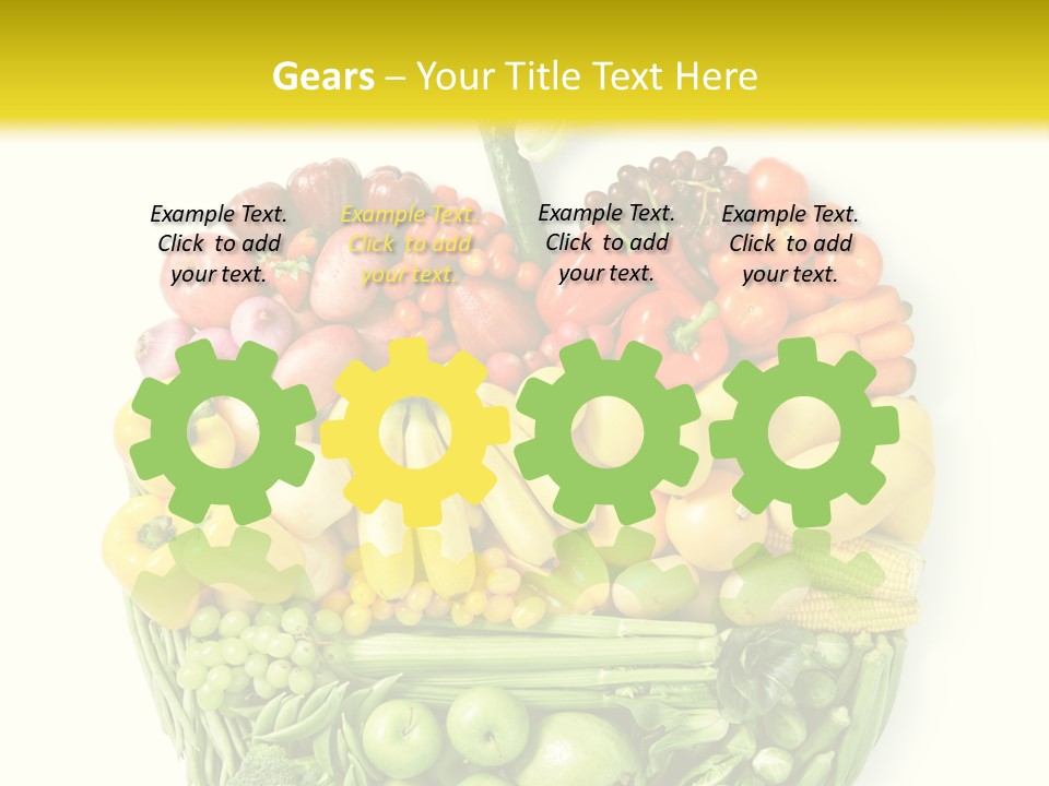 Yellow Potato Isolated PowerPoint Template