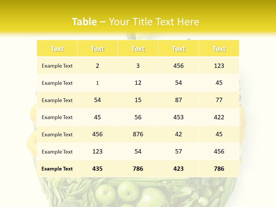 Yellow Potato Isolated PowerPoint Template