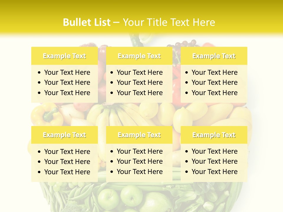 Yellow Potato Isolated PowerPoint Template