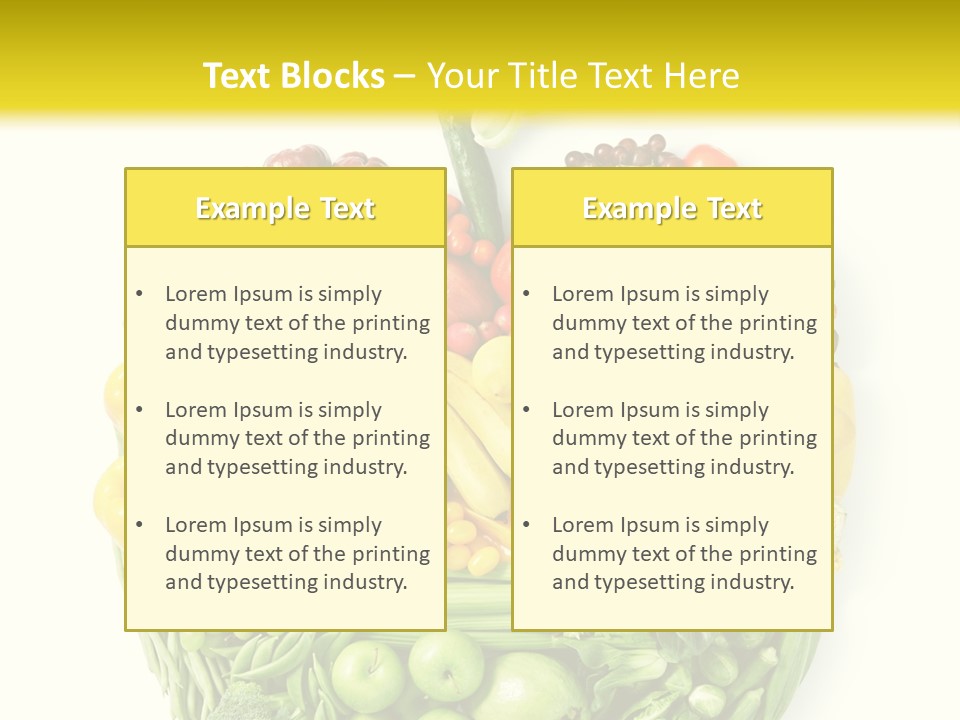 Yellow Potato Isolated PowerPoint Template