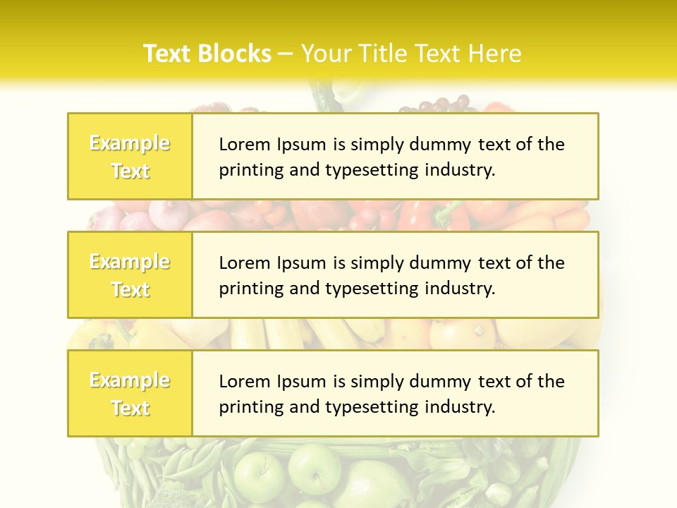 Yellow Potato Isolated PowerPoint Template