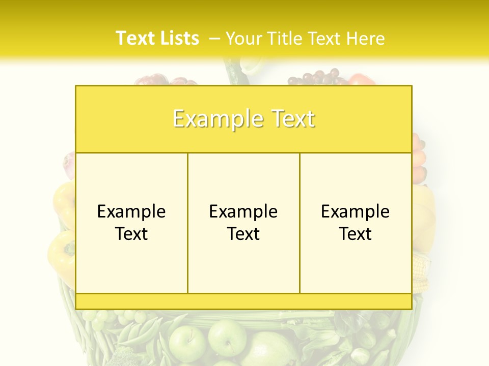 Yellow Potato Isolated PowerPoint Template