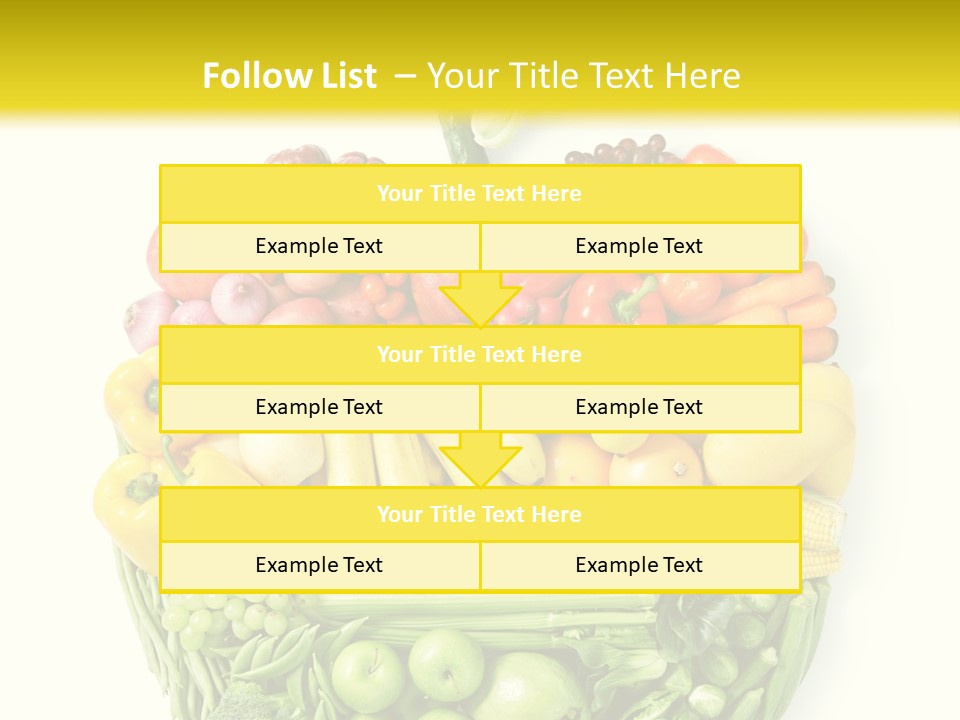 Yellow Potato Isolated PowerPoint Template