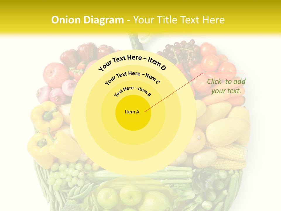 Yellow Potato Isolated PowerPoint Template