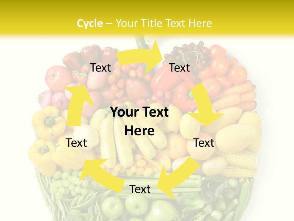 Yellow Potato Isolated PowerPoint Template