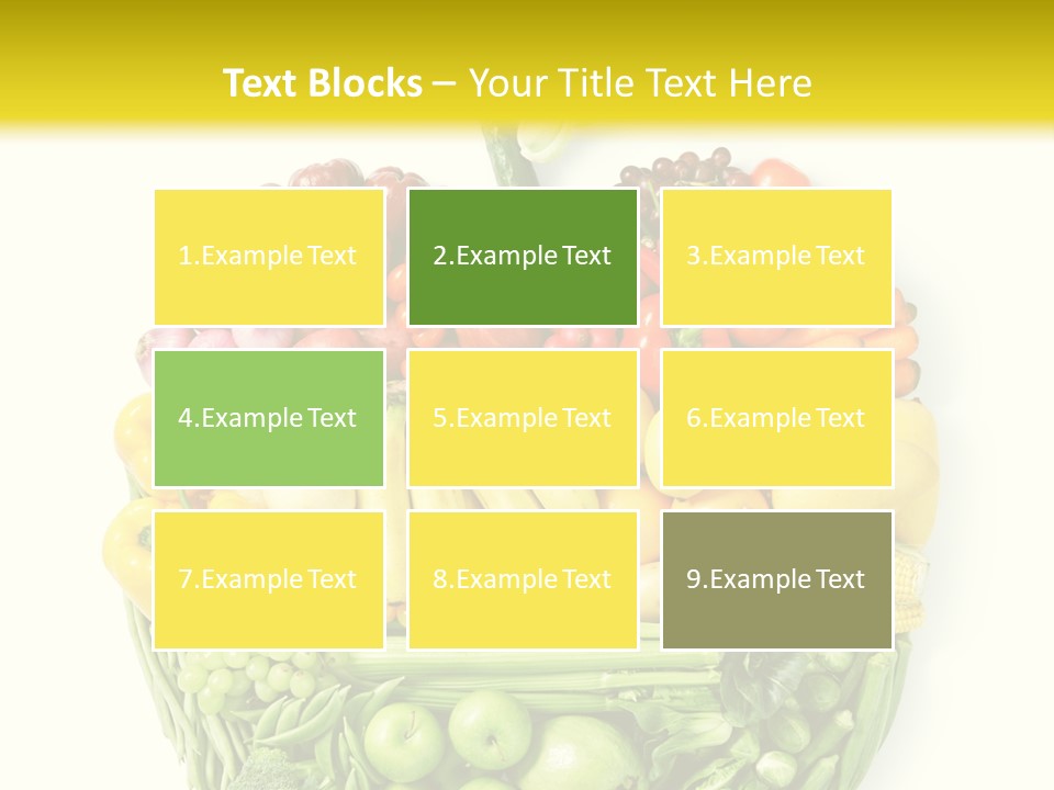 Yellow Potato Isolated PowerPoint Template
