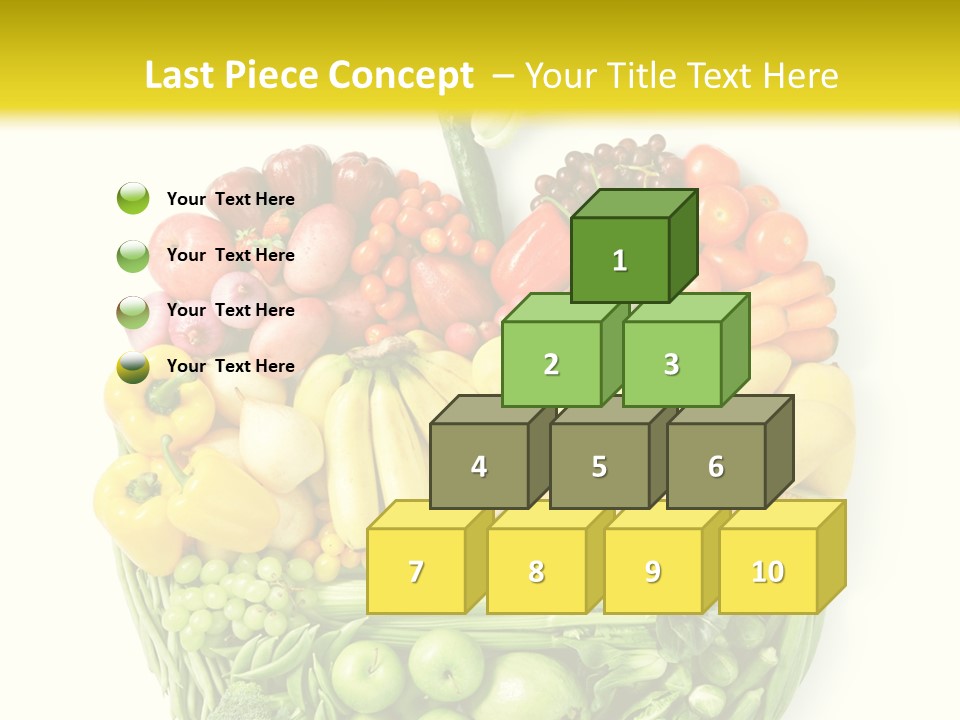 Yellow Potato Isolated PowerPoint Template