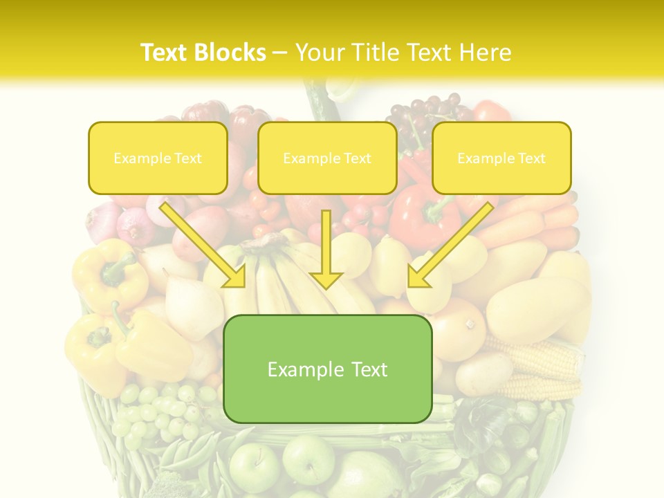 Yellow Potato Isolated PowerPoint Template