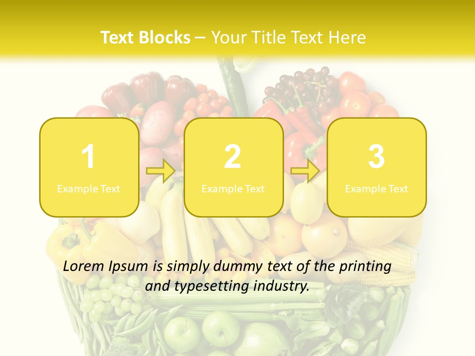 Yellow Potato Isolated PowerPoint Template