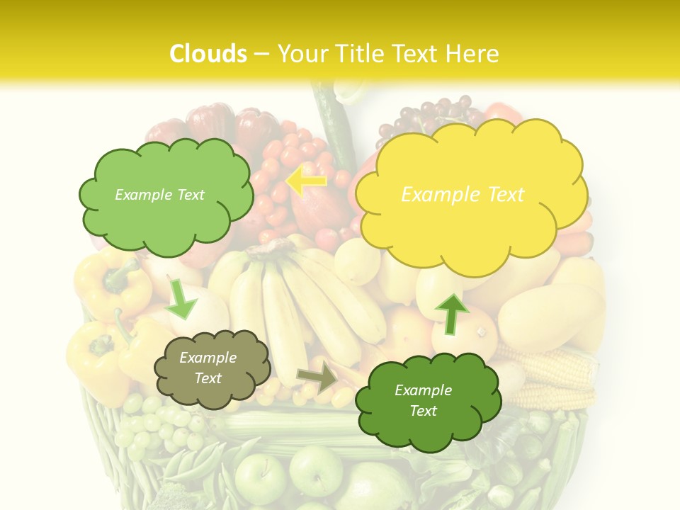 Yellow Potato Isolated PowerPoint Template