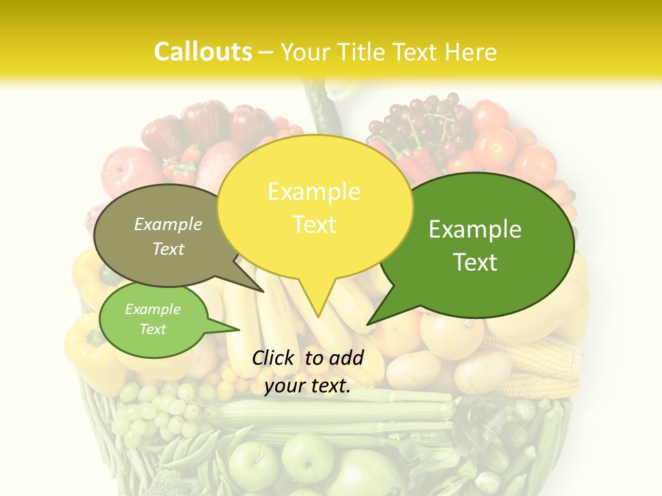 Yellow Potato Isolated PowerPoint Template