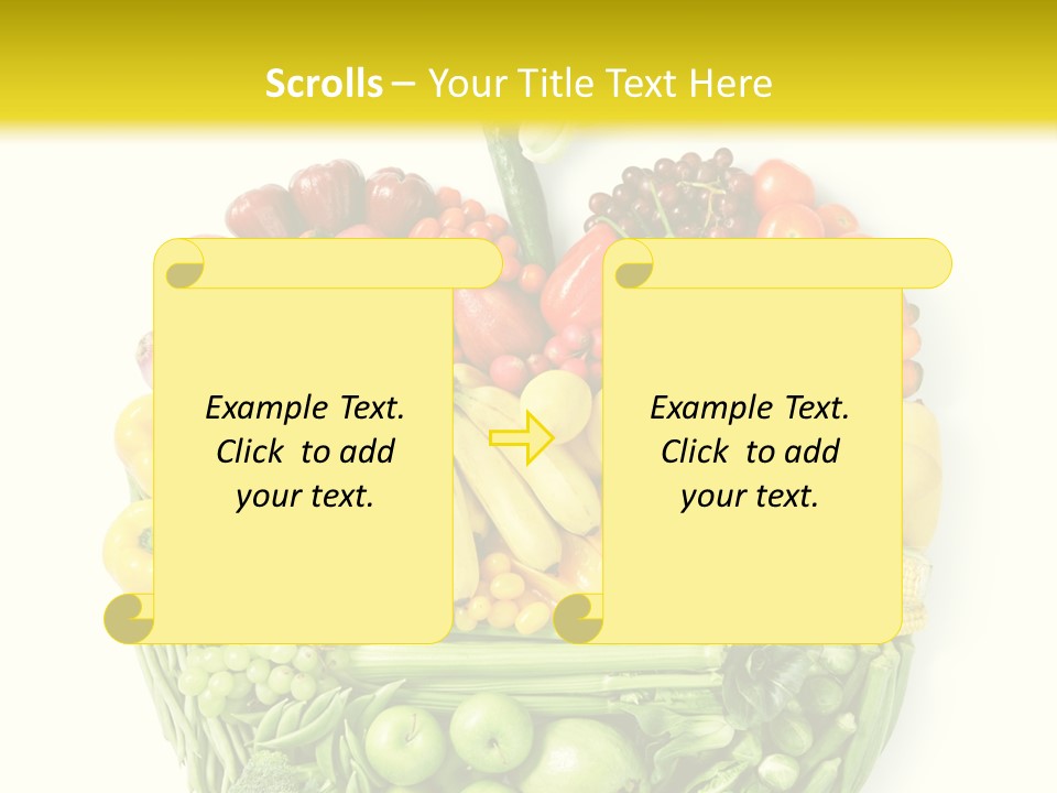 Yellow Potato Isolated PowerPoint Template