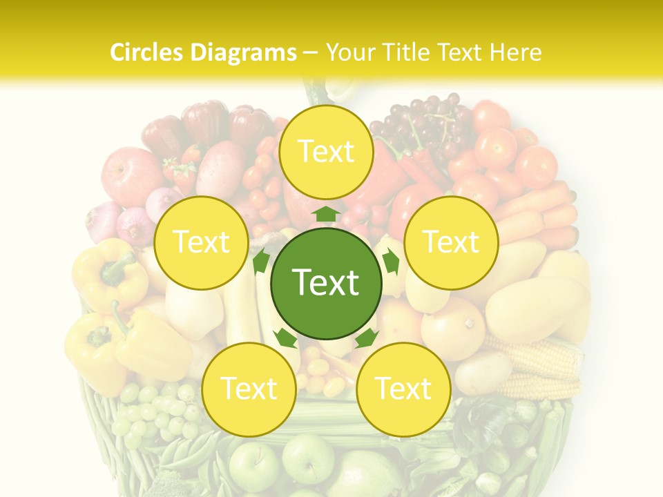 Yellow Potato Isolated PowerPoint Template