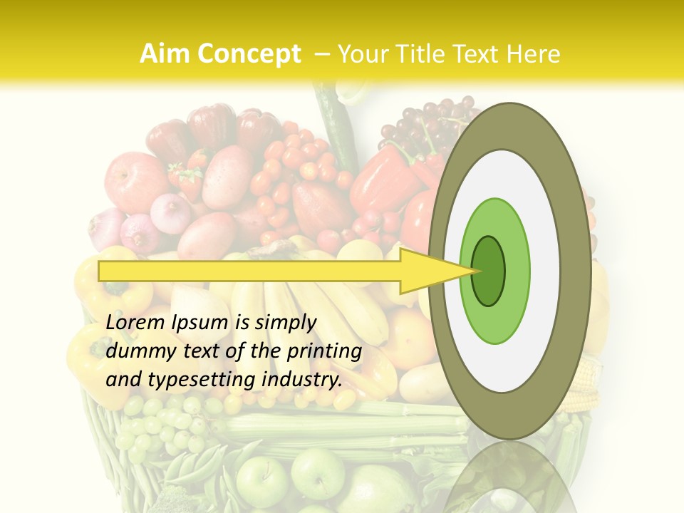 Yellow Potato Isolated PowerPoint Template