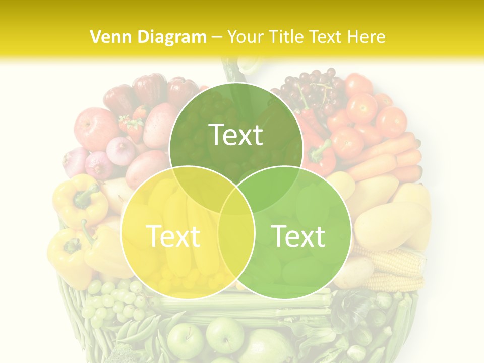 Yellow Potato Isolated PowerPoint Template