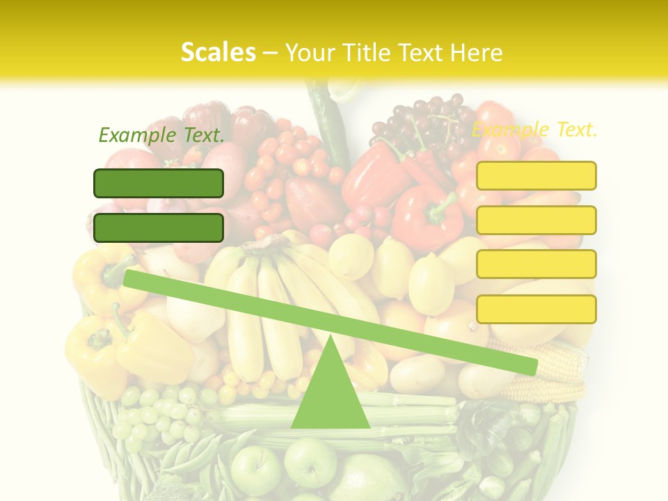 Yellow Potato Isolated PowerPoint Template