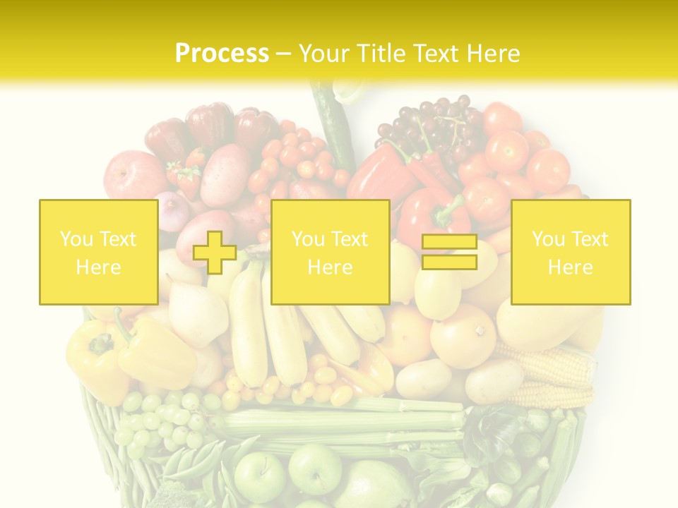 Yellow Potato Isolated PowerPoint Template