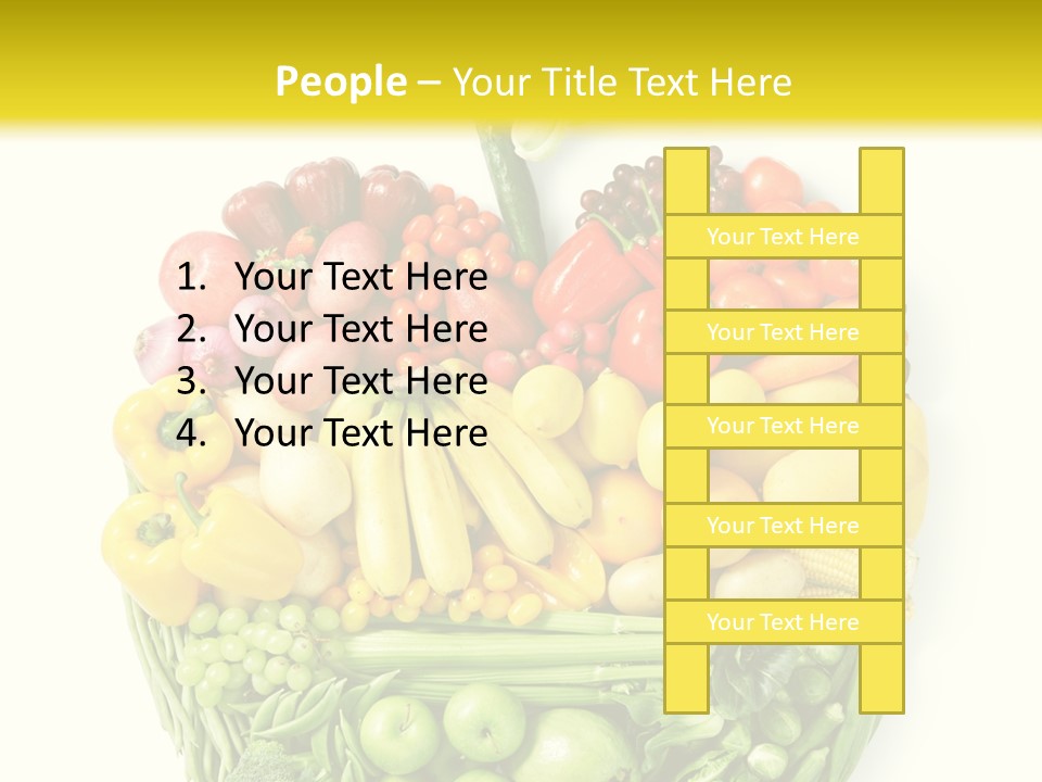 Yellow Potato Isolated PowerPoint Template