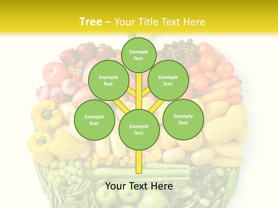 Yellow Potato Isolated PowerPoint Template