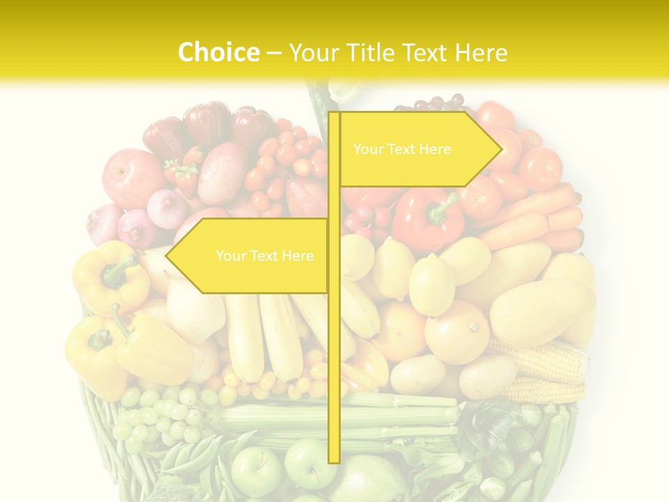 Yellow Potato Isolated PowerPoint Template