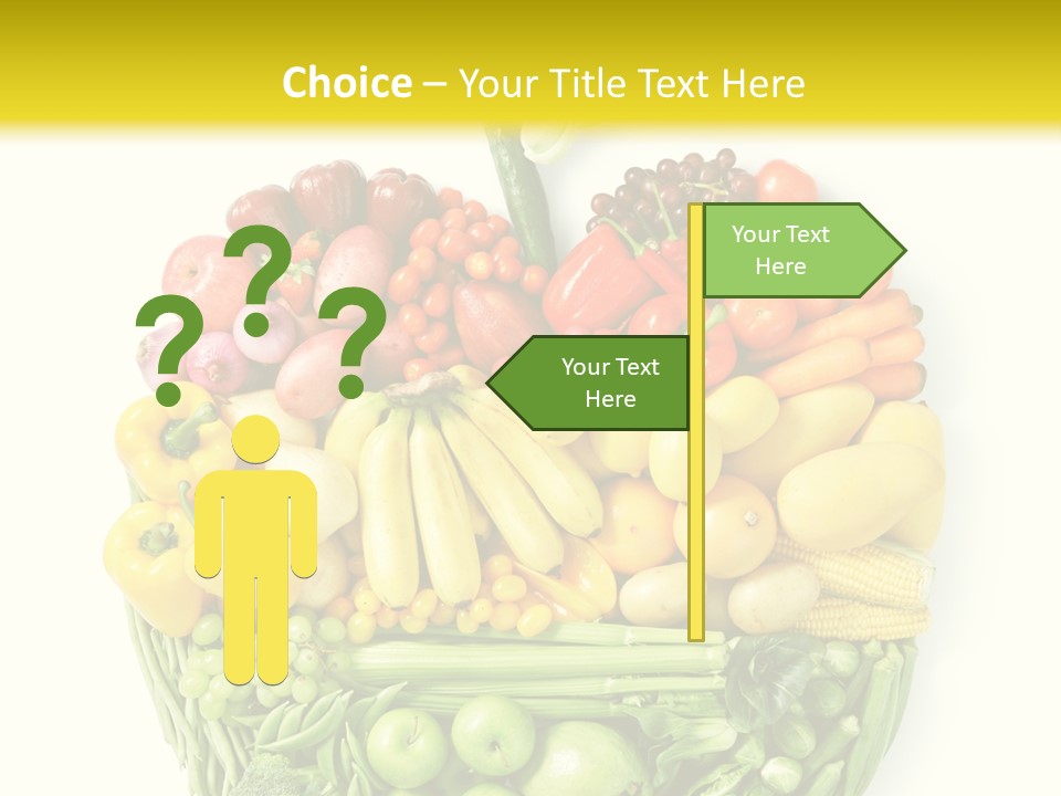 Yellow Potato Isolated PowerPoint Template