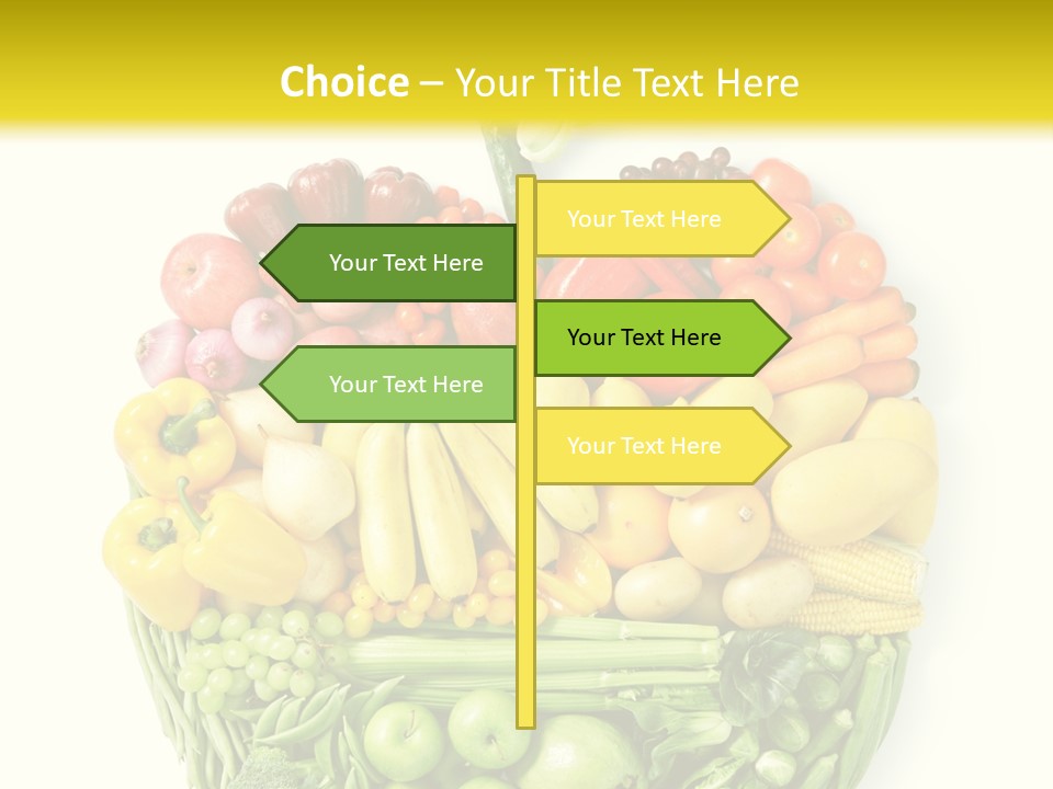 Yellow Potato Isolated PowerPoint Template