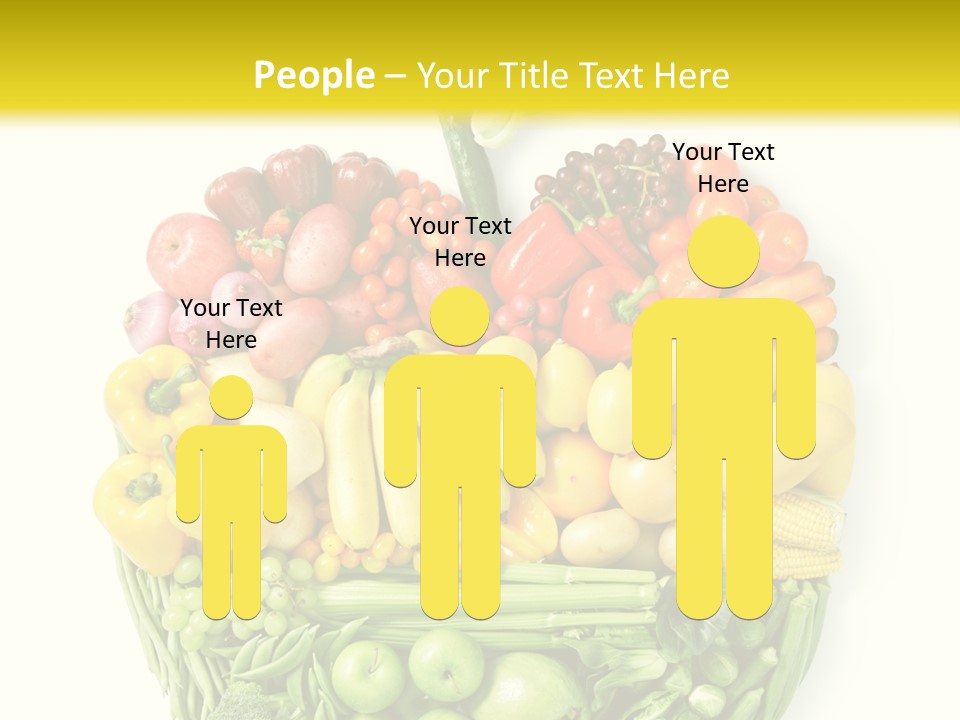 Yellow Potato Isolated PowerPoint Template