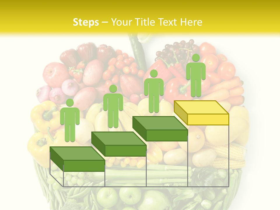 Yellow Potato Isolated PowerPoint Template