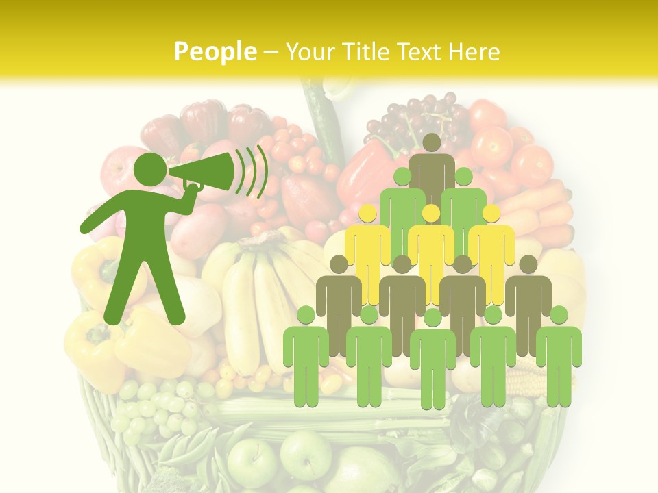 Yellow Potato Isolated PowerPoint Template